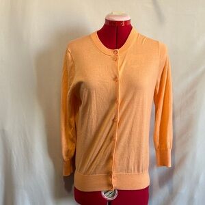 J. Crew Peach Button-Up Cardigan
